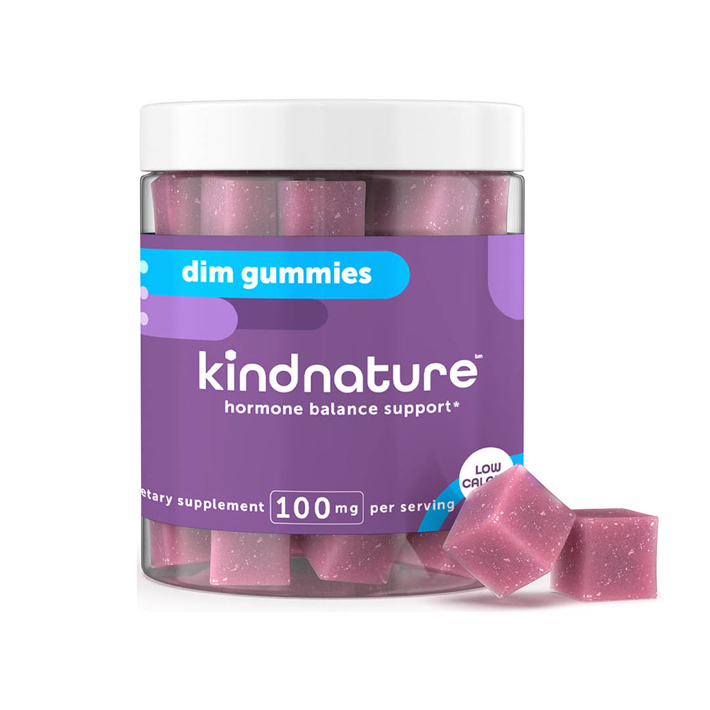 DIM Supplement Gummies - 100mg DIM Gummies for Estrogen & Hormone Balance, Hormonal Acne Treatment, Menopause Support