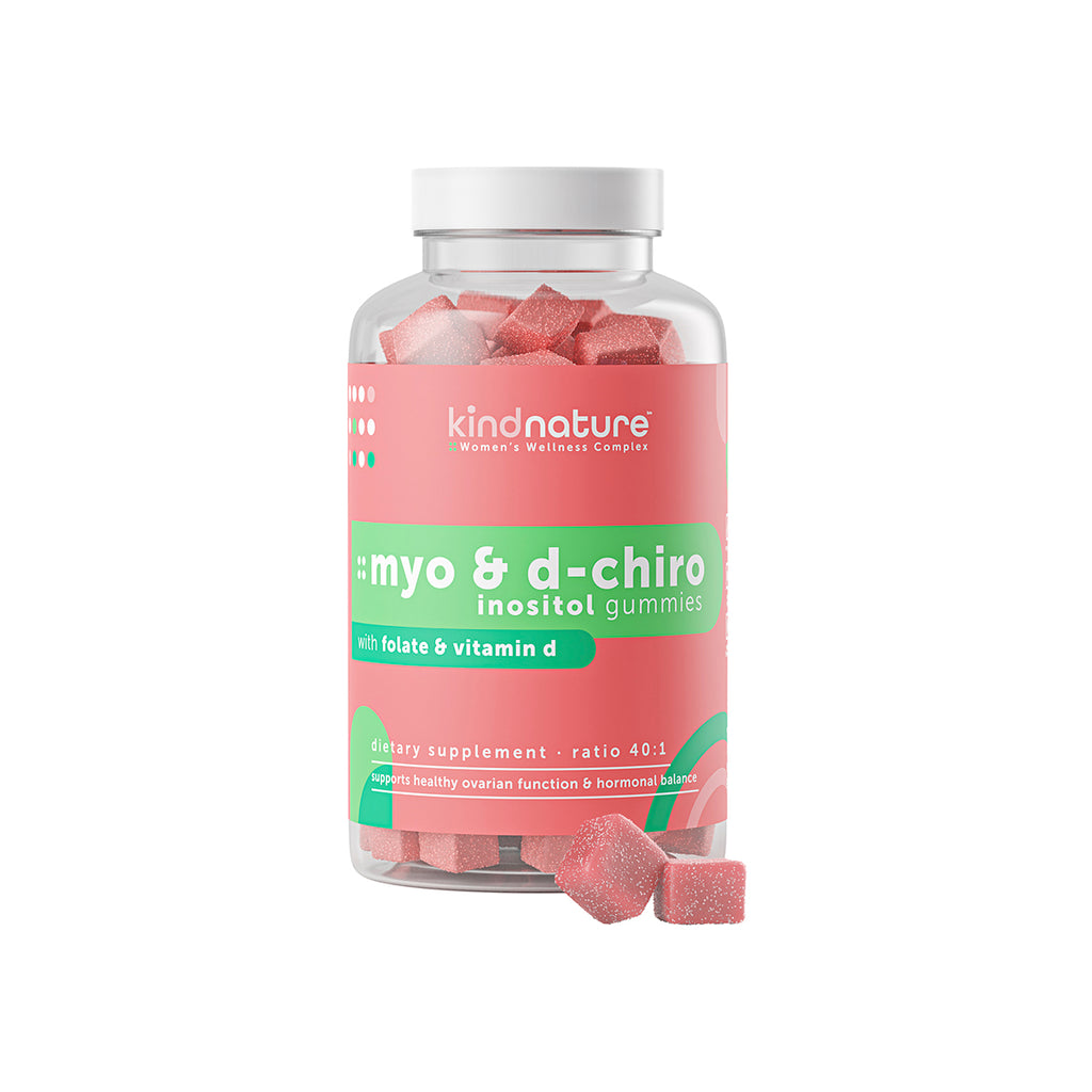Kind Nature Myo & D-Chiro Inositol Vitamin D Gummies With Folate For PCOS Fertility