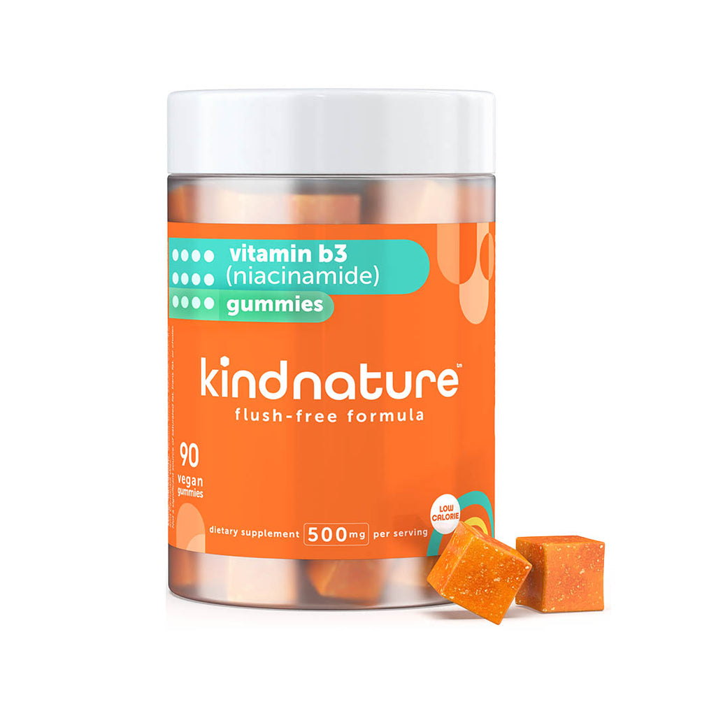 Vitamin B3 Niacin Gummies - Flush Free Niacinamide 500mg