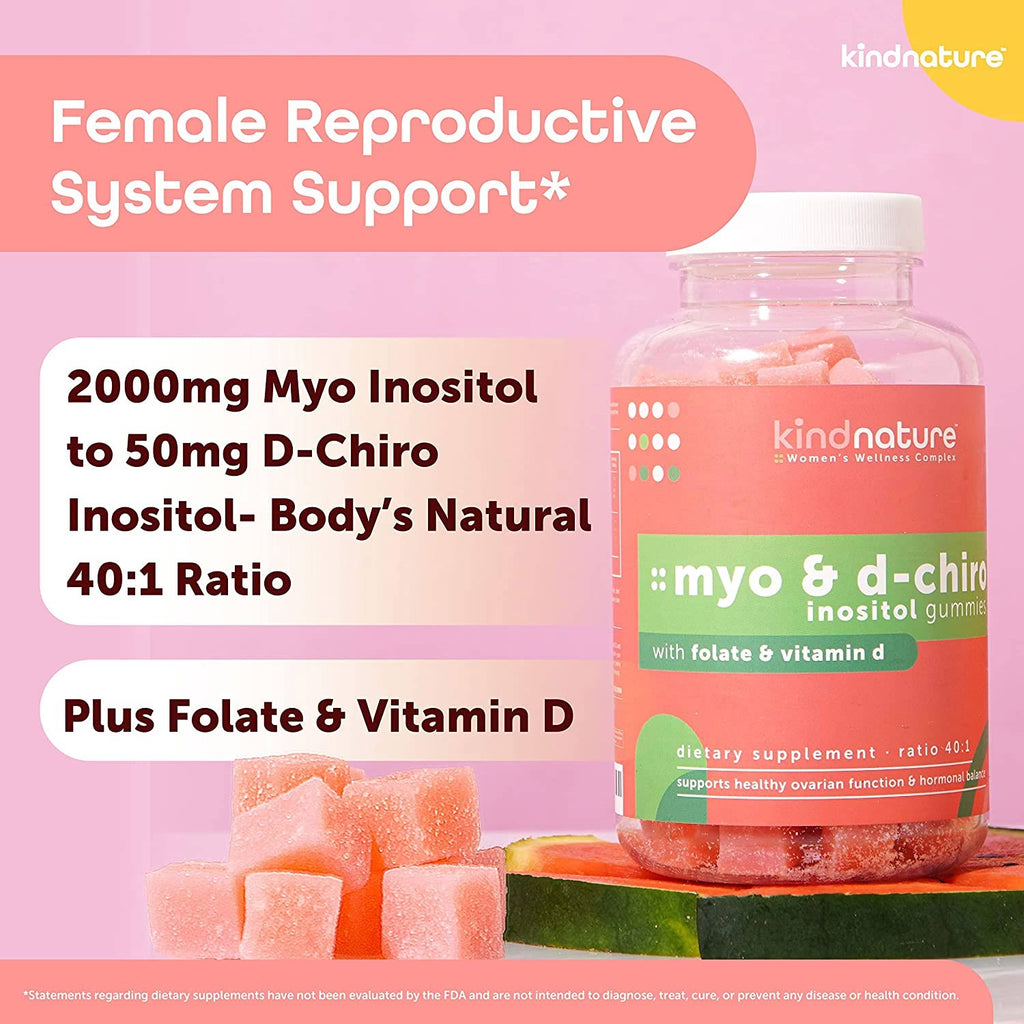 Inositol gummies for fetal development and conception support