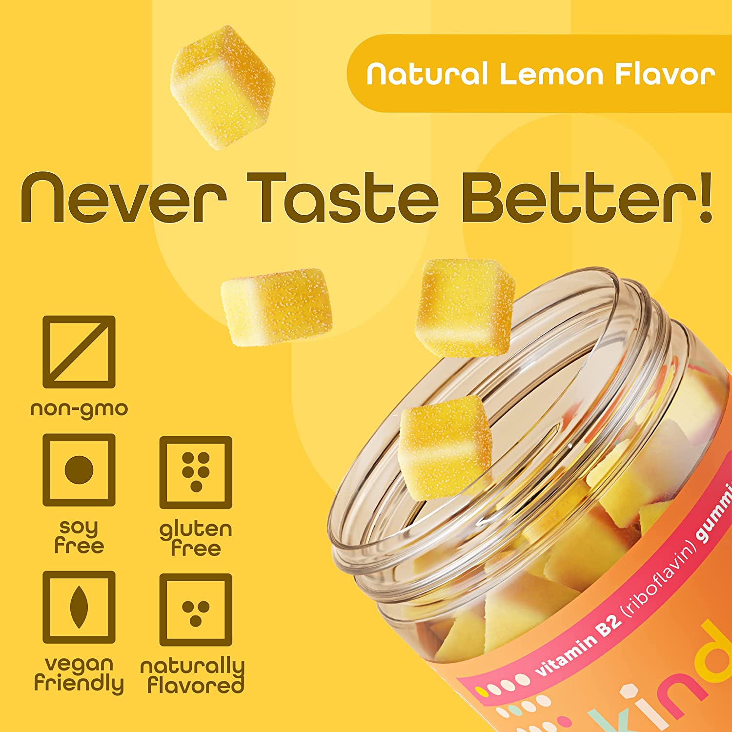 Tasty and easy-to-take Riboflavin 400 mg gummies
